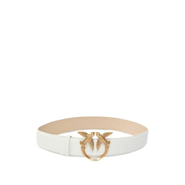 ピンコ レディース 胴締め 付属物 Love birds-buckle belt White レディースベルト-ベルト・サスペンダー-バッグ・小物・ブランド雑貨