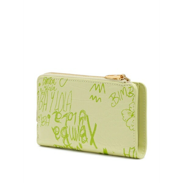 ビンバ イ ローラ レディース 紙入れ 付属品 Logo-print zip wallet Neutrals