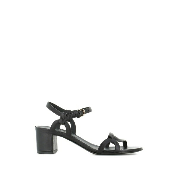 デル カルロ レディース サンダル シューズ Buckle strap leather sandals Black｜asty 71,390円