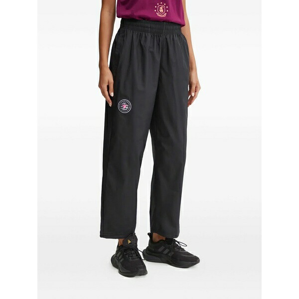 アンダーアーマー レディース カジュアルパンツ ボトムス Elasticated logo track pants Black