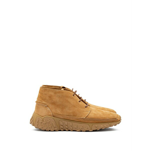 ブッテロ メンズ ブーツ シューズ Leather lace-up boots Neutrals
