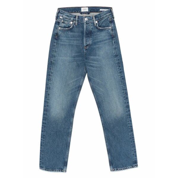 シチズンズ オブ ヒューマニティ レディース デニムパンツ ボトムス Buttoned denim cotton jeans Blue|asty