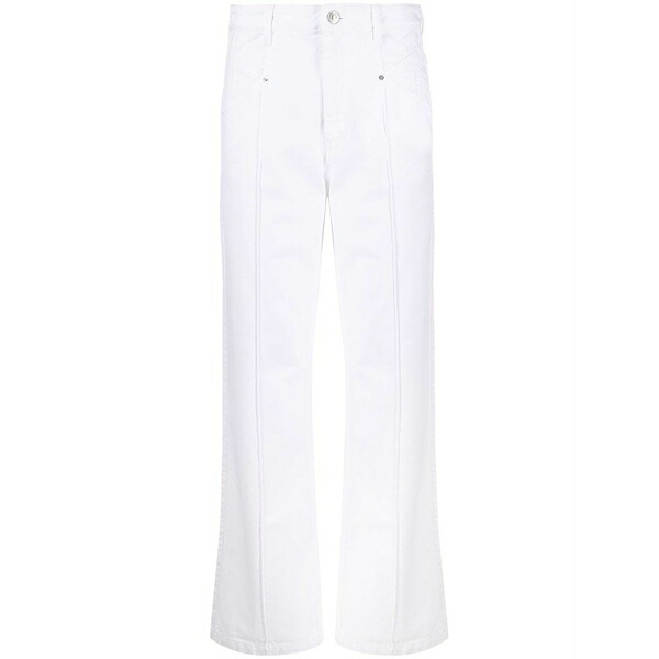 イザベル マラン レディース カジュアルパンツ ボトムス Straight-leg trousers White|asty