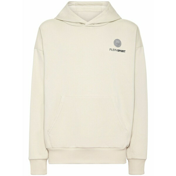 プレインスポーツ メンズ パーカー・スウェットシャツ アウター Logo-print hoodie Grey