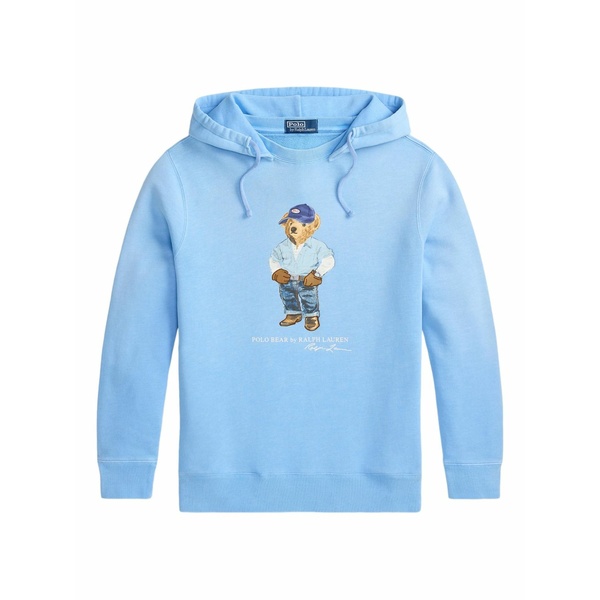 ラルフローレン メンズ パーカー・スウェットシャツ アウター Bear print drawstring hoodie Blue｜asty
