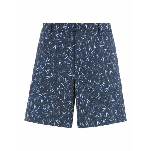 ボス メンズ カジュアルパンツ ボトムス Floral-print bermuda shorts Blue｜asty
