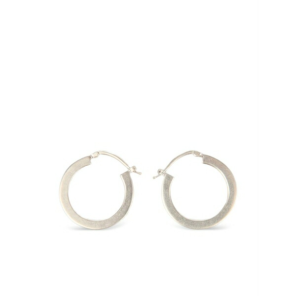 マルタンマルジェラ メンズ ピアス・イヤリング 付属物 Numeric hoop earrings Silver