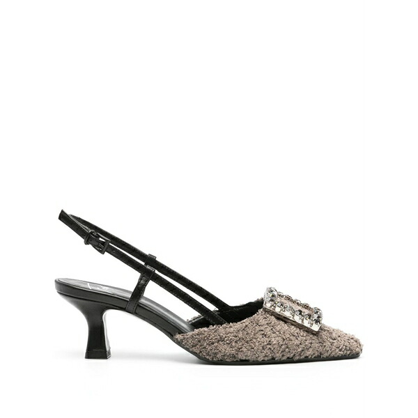 ロベルトフェスタ レディース パンプス シューズ Stefi 60mm crystal-embellished slingback pumps Grey｜asty