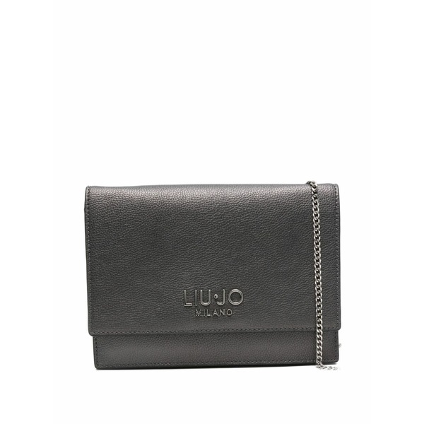 リュージョー レディース クラッチペダル御徒面子 御徒面子 Logo chain clutch bag Grey
