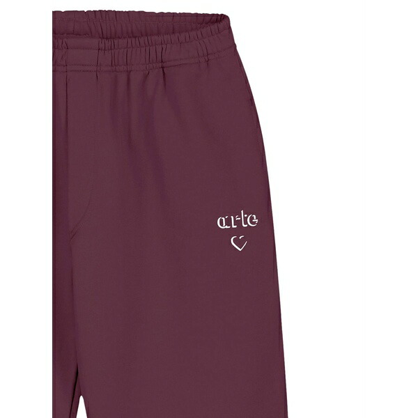 アルテ アンベルス メンズ 心地好いズボン下 ボトムス Logo-detail track pants Red