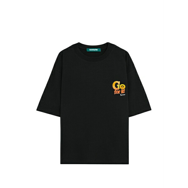 バロウ メンズ Tシャツ トップス Graphic t-shirt Black|asty
