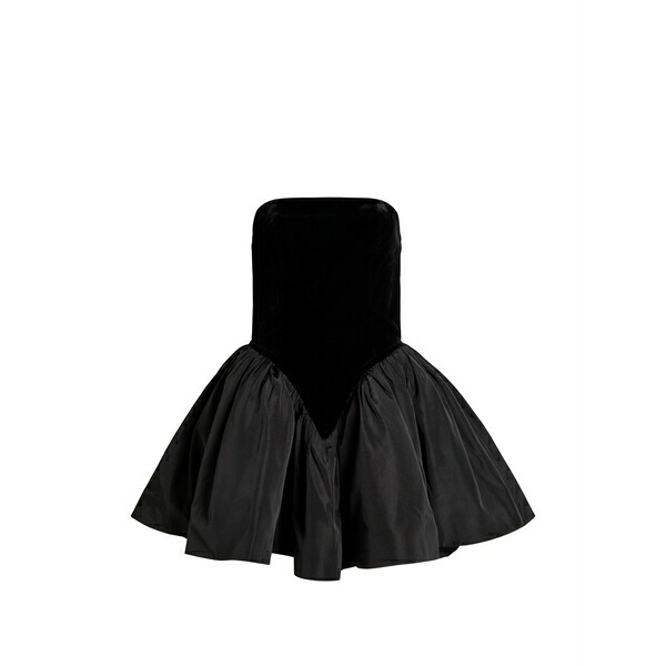 ロニーコボ レディース ワンピース トップス Atlas velvet strapless dress Black｜asty