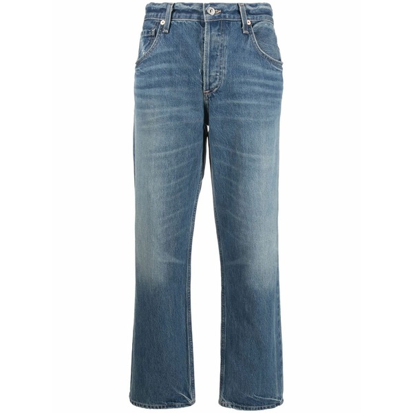 シチズンズ オブ ヒューマニティ レディース デニムパンツ ボトムス High-rise straight-leg jeans Blue|asty