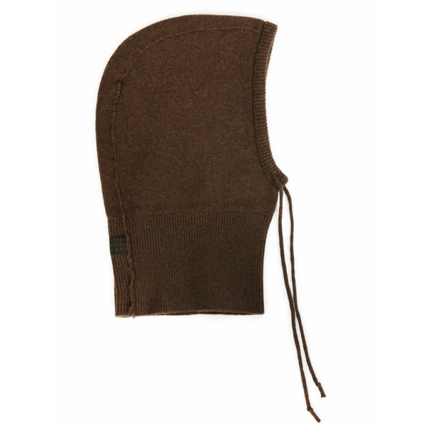 マルタンマルジェラ レディース 帽子 アクセサリー Fine-knit balaclava Brown|asty
