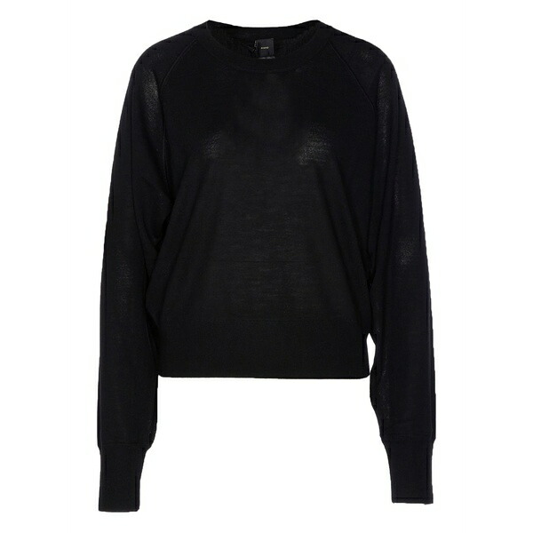 ピンコ レディース ニット&セーター アウター Round-neck sweater Black｜asty