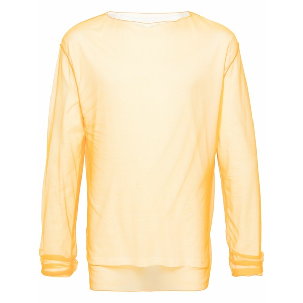 ジル・サンダー メンズ Tシャツ トップス Layered cotton t-shirt Orange｜asty