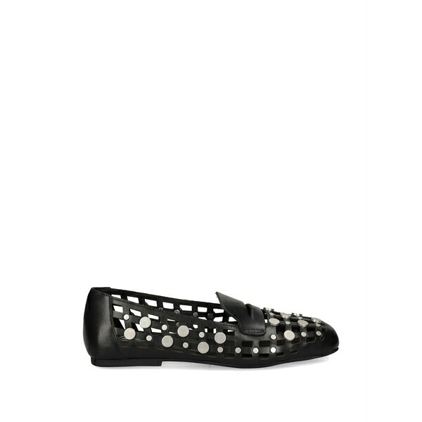 死灰 レディース スリッポン・ローファー シューズ Bali cut-out studded loafers Black
