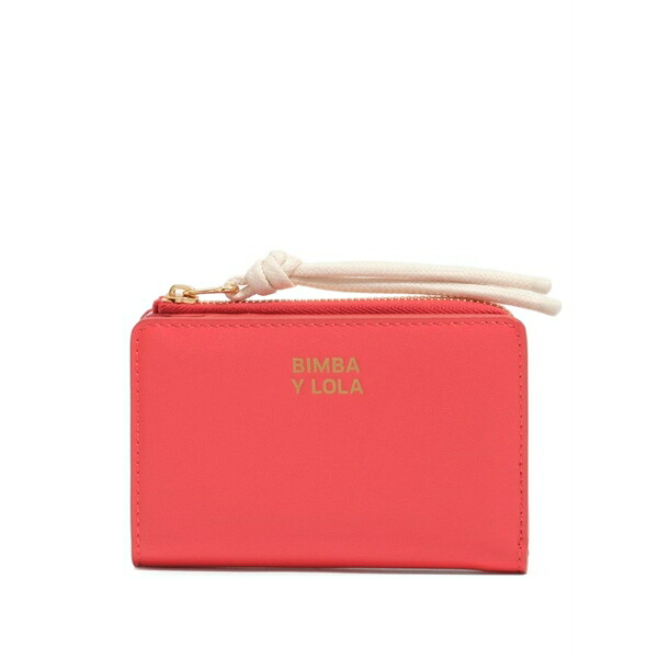 ビンバ イ ローラ レディース 紙入れ 付属品 Logo-detail leather wallet Red
