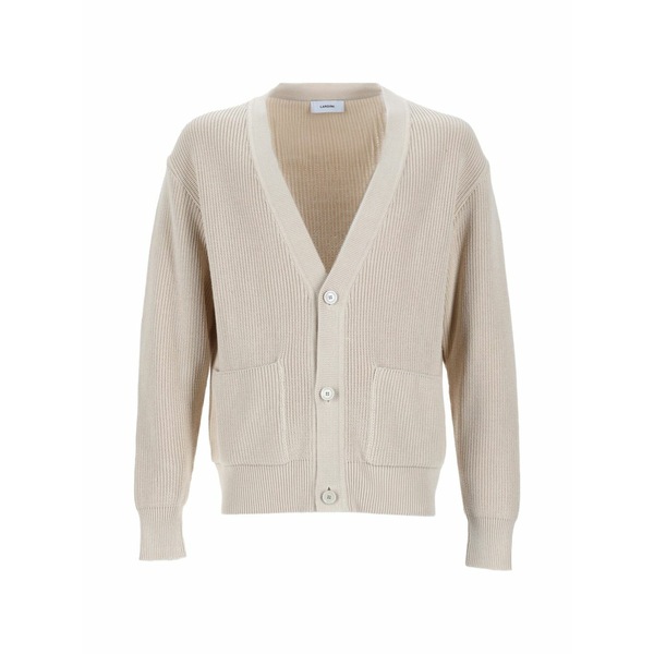 ラルディーニ メンズ カーディガン アウター V-neck cardigan Neutrals|asty