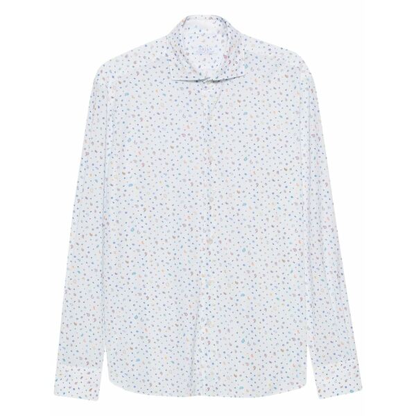 オリアン メンズ シャツ トップス Paisley-print long-sleeve shirt White｜asty