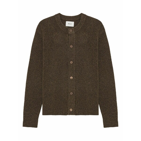 エヌエヌ77 メンズ カーディガン アウター Button-front wool cardigan Green｜asty