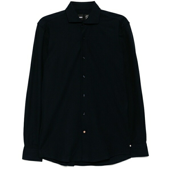 ボス メンズ シャツ トップス Button-up shirt Blue