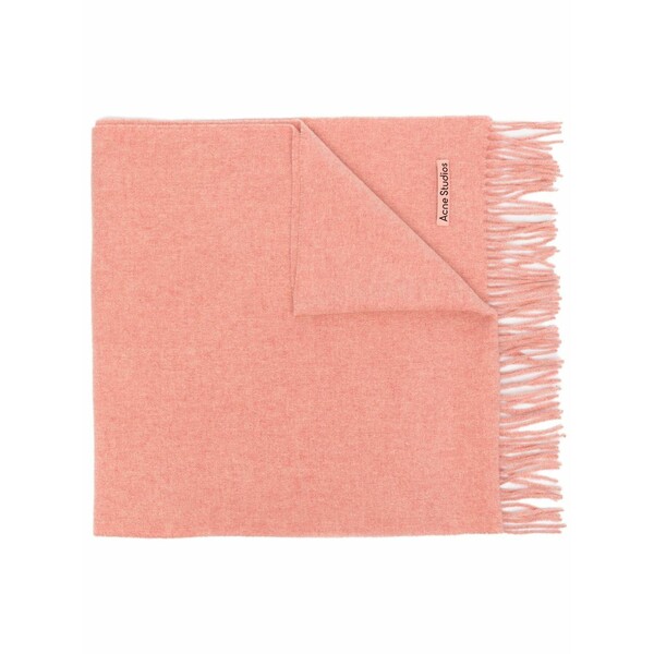 アクネ ストゥディオズ メンズ えり巻き・袈裟・えり巻き 付属物 Fringed wool scarf Pink