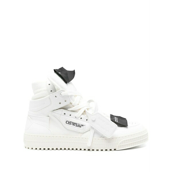 オフホワイト メンズ スニーカー シューズ Logo hi-tops White|asty