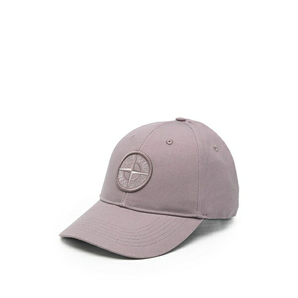 ストーンアイランド メンズ かぶり笠 付属品 Logo-patch baseball cap Purple