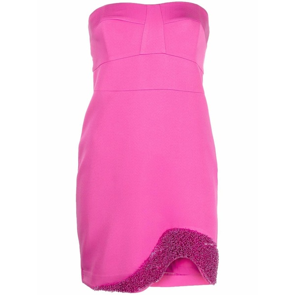 パトリツィア ペペ レディース ワンピース トップス Beaded bandeau mini dress Purple｜asty