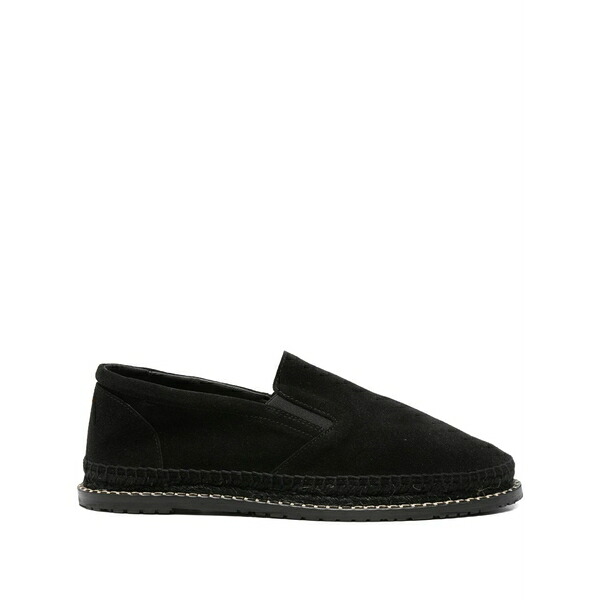 カスタニエール メンズ サンダル シューズ Suede espadrilles Black