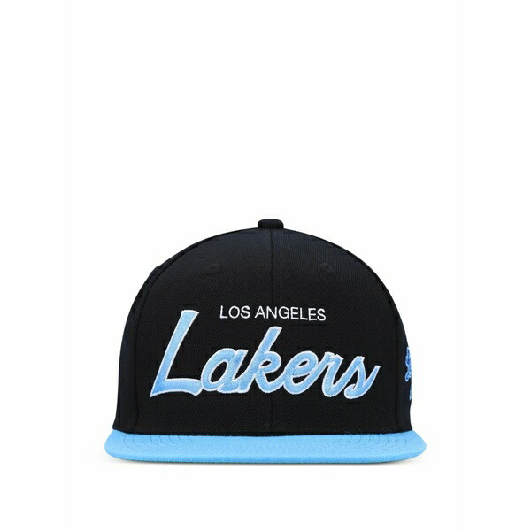 ミッチェル&ネス メンズ 帽子 アクセサリー X nba los angeles lakers hardwood script 2.0 cap Black｜asty