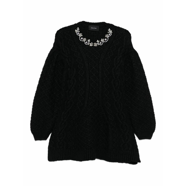 シモーネ・ロシャ レディース 編み物\u0026スウェーター アウター Embellished sweater Black