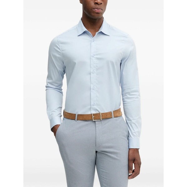 モス モッシュ メンズ シャツ トップス Mmgmanny button-up shirt Blue