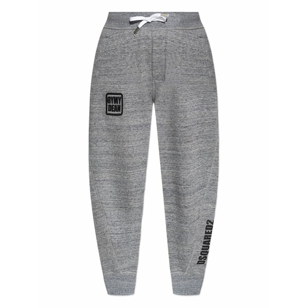 ディースクエアード レディース カジュアルパンツ ボトムス Gym dean drawstring logo tack pants Grey|asty