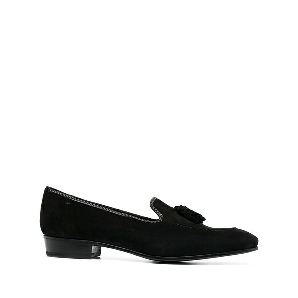 リドフォルト メンズ スリッポン・ローファー シューズ Tassel detail loafers Black｜asty