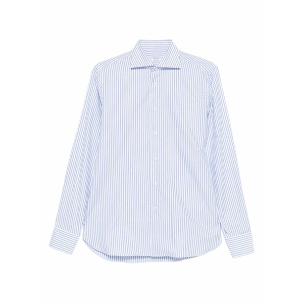 ボリエッロ メンズ シャツ トップス Striped buttoned shirt Blue