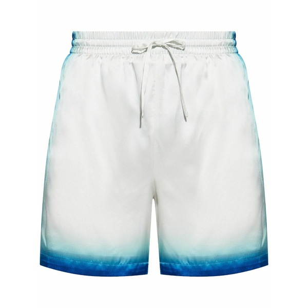カサブランカ メンズ カジュアルパンツ ボトムス Silk shorts White|asty