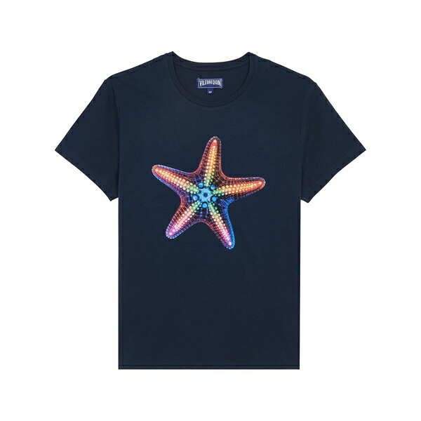 ヴィルブレクイン メンズ Tシャツ トップス Disco stars t-shirt Blue｜asty