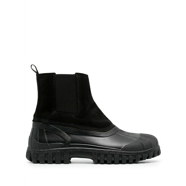 ディエム メンズ ブーツ シューズ Suede-panelled ankle boots Black｜asty