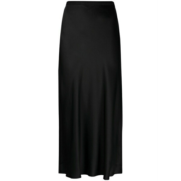 アニービン レディース スカート ボトムス Bar fluted silk skirt Black|asty