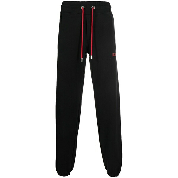 ジーシーディーエス メンズ カジュアルパンツ ボトムス Tapered-leg drawstring trousers Black|asty