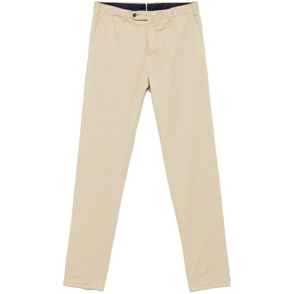 PTトリノ メンズ カジュアルパンツ ボトムス Tapered chino trousers Neutrals｜asty