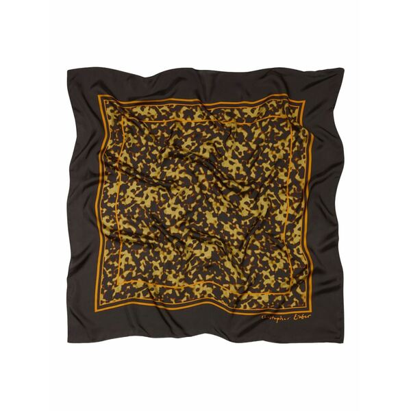 クリストファーエスバー レディース えり巻き・袈裟・えり巻き 付属物 Bordered silk scarf Brown