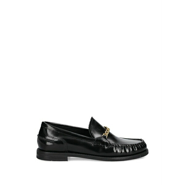 ガント レディース スリッポン・ローファー シューズ Chain-embellished loafers Black