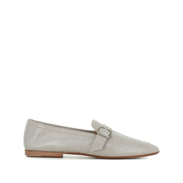 ヘンダーソン・ブラッコ レディース スリッポン・ローファー シューズ Leather loafers Grey