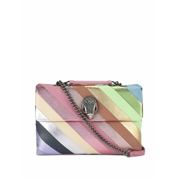 カートジェイガーロンドン レディース ショルダーバッグ 御徒面子 Stripes-embellished shoulder bag Pink