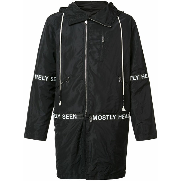 ミストリーハードレアリシーン メンズ コート アウター Hooded parka Black|asty