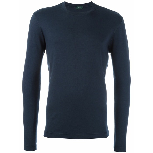 ザノーネ メンズ パーカー・スウェットシャツ アウター Classic sweatshirt Blue|asty
