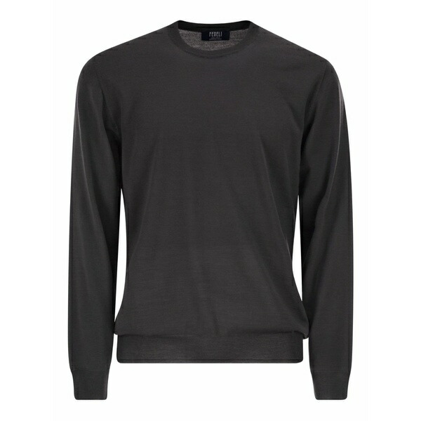 フェデーリ メンズ ニット\u0026セーター アウター Crew-neck long-sleeves sweater Grey